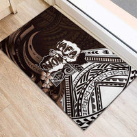 Hafa Adai Guam Discovery Day Rubber Doormat Chamorro Latte Stone Hand Brown Version LT14 - Polynesian Pride