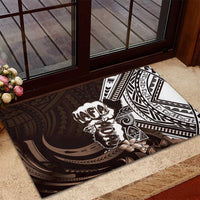 Hafa Adai Guam Discovery Day Rubber Doormat Chamorro Latte Stone Hand Brown Version LT14 - Polynesian Pride