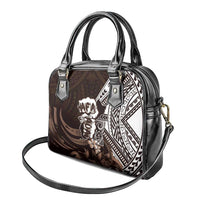 Hafa Adai Guam Discovery Day Shoulder Handbag Chamorro Latte Stone Hand Brown Version LT14 - Polynesian Pride