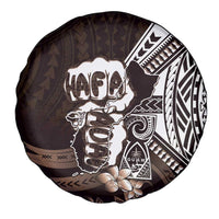 Hafa Adai Guam Discovery Day Spare Tire Cover Chamorro Latte Stone Hand Brown Version LT14 - Polynesian Pride