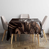 Hafa Adai Guam Discovery Day Tablecloth Chamorro Latte Stone Hand Brown Version