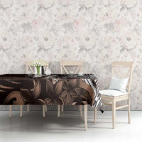 Hafa Adai Guam Discovery Day Tablecloth Chamorro Latte Stone Hand Brown Version
