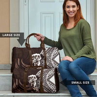Hafa Adai Guam Discovery Day Travel Bag Chamorro Latte Stone Hand Brown Version LT14 - Polynesian Pride