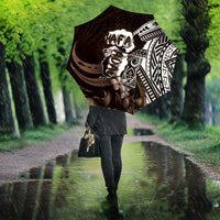 Hafa Adai Guam Discovery Day Umbrella Chamorro Latte Stone Hand Brown Version LT14 - Polynesian Pride