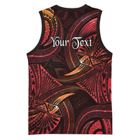 Personalised Polynesia Zodiac Aries Basketball Jersey Galaxy Polynesian Pattern Chest Tattoo Style LT14 - Polynesian Pride