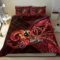 Personalised Polynesia Zodiac Aries Bedding Set Galaxy Polynesian Pattern Chest Tattoo Style LT14 - Polynesian Pride