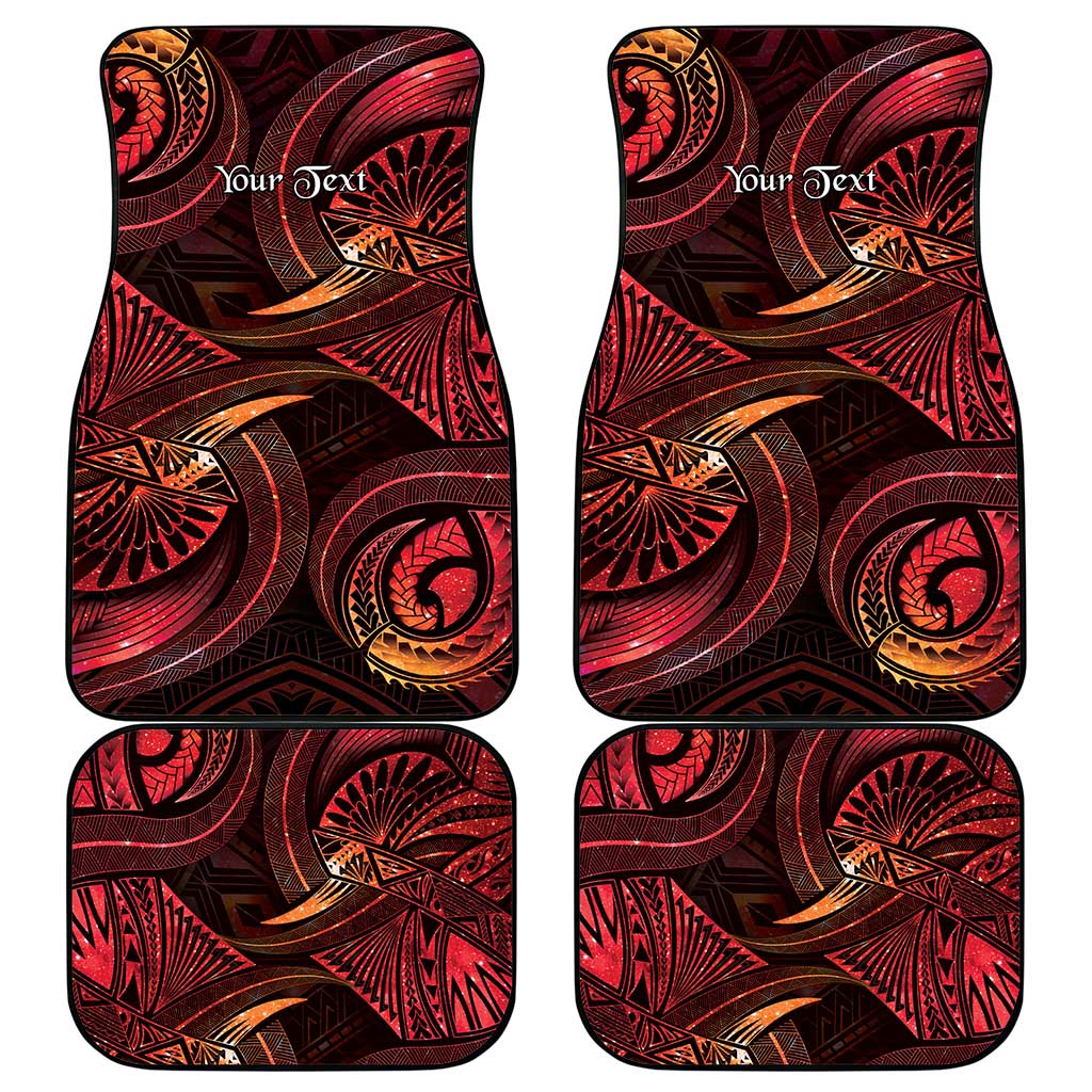Personalised Polynesia Zodiac Aries Car Mats Galaxy Polynesian Pattern Chest Tattoo Style LT14 - Polynesian Pride