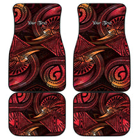 Personalised Polynesia Zodiac Aries Car Mats Galaxy Polynesian Pattern Chest Tattoo Style LT14 - Polynesian Pride