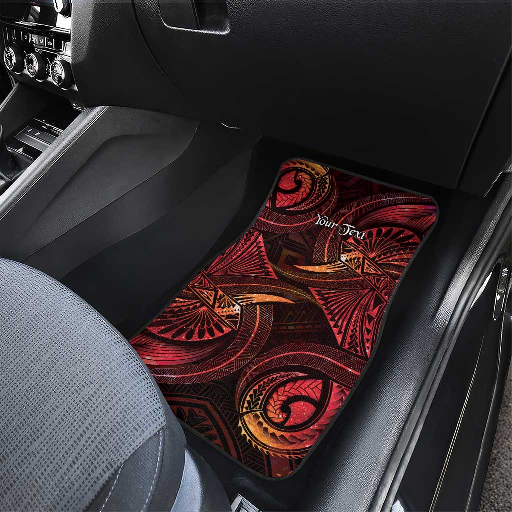 Personalised Polynesia Zodiac Aries Car Mats Galaxy Polynesian Pattern Chest Tattoo Style LT14 - Polynesian Pride
