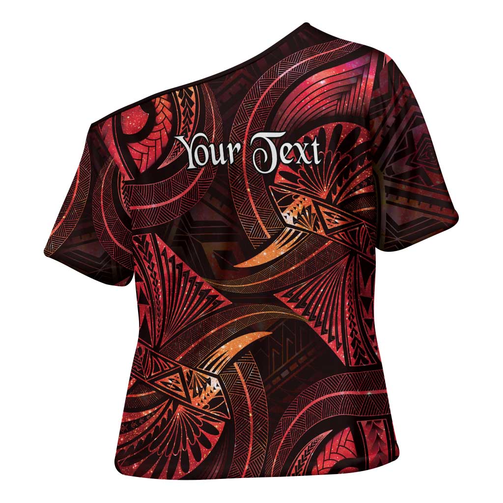 Personalised Polynesia Zodiac Aries Cross Shoulder Shirt Galaxy Polynesian Pattern Chest Tattoo Style LT14 - Polynesian Pride