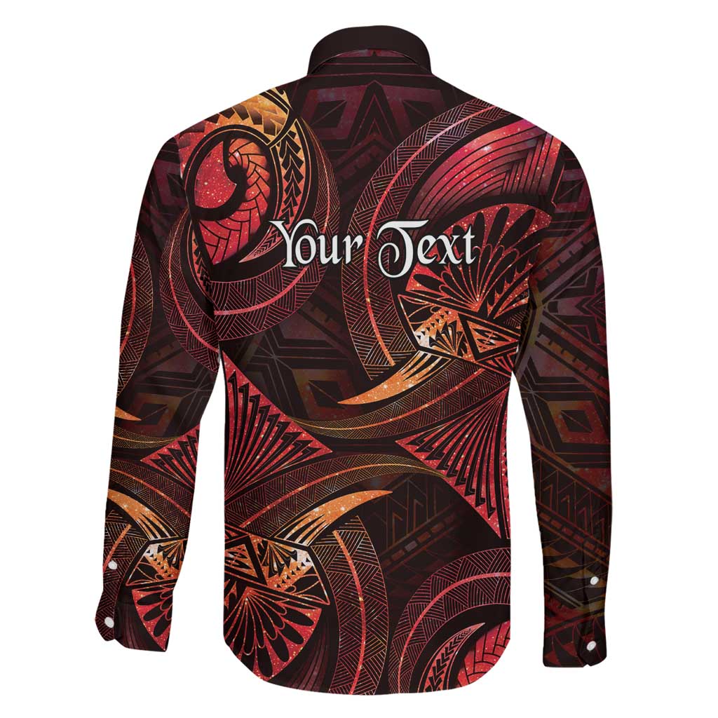 Personalised Polynesia Zodiac Aries Family Matching Short Sleeve Bodycon Dress and Hawaiian Shirt Galaxy Polynesian Pattern Chest Tattoo Style