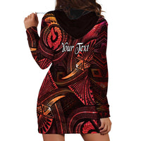 Personalised Polynesia Zodiac Aries Hoodie Dress Galaxy Polynesian Pattern Chest Tattoo Style LT14 - Polynesian Pride