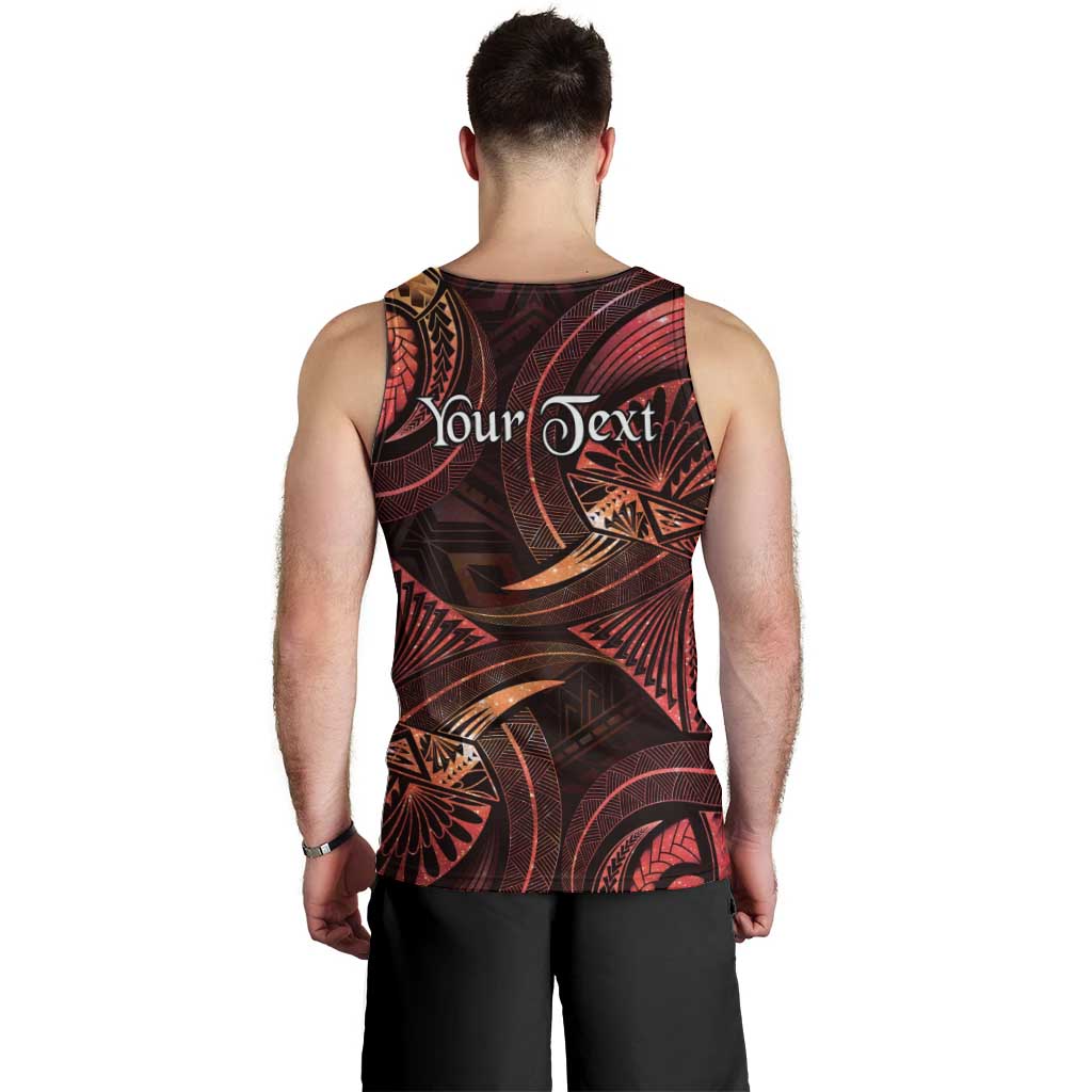 Personalised Polynesia Zodiac Aries Men Tank Top Galaxy Polynesian Pattern Chest Tattoo Style LT14 - Polynesian Pride