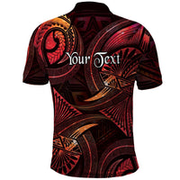 Personalised Polynesia Zodiac Aries Polo Shirt Galaxy Polynesian Pattern Chest Tattoo Style LT14 - Polynesian Pride