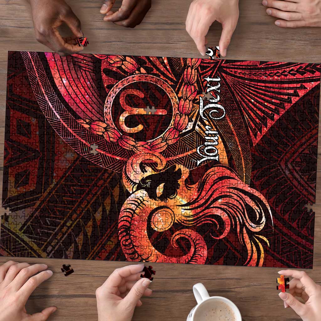 Personalised Polynesia Zodiac Aries Puzzle Galaxy Polynesian Pattern Chest Tattoo Style LT14 - Polynesian Pride