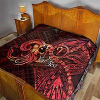 Personalised Polynesia Zodiac Aries Quilt Galaxy Polynesian Pattern Chest Tattoo Style LT14 - Polynesian Pride