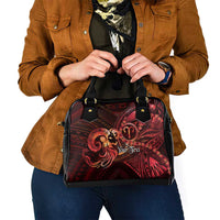 Personalised Polynesia Zodiac Aries Shoulder Handbag Galaxy Polynesian Pattern Chest Tattoo Style LT14 - Polynesian Pride