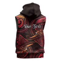 Personalised Polynesia Zodiac Aries Sleeveless Hoodie Galaxy Polynesian Pattern Chest Tattoo Style LT14 - Polynesian Pride