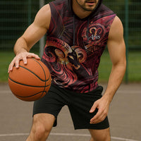 Personalised Polynesia Zodiac Aries Sleeveless Hoodie Galaxy Polynesian Pattern Chest Tattoo Style LT14 - Polynesian Pride