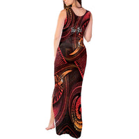 Personalised Polynesia Zodiac Aries Tank Maxi Dress Galaxy Polynesian Pattern Chest Tattoo Style LT14 - Polynesian Pride