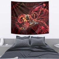 Personalised Polynesia Zodiac Aries Tapestry Galaxy Polynesian Pattern Chest Tattoo Style LT14 - Polynesian Pride