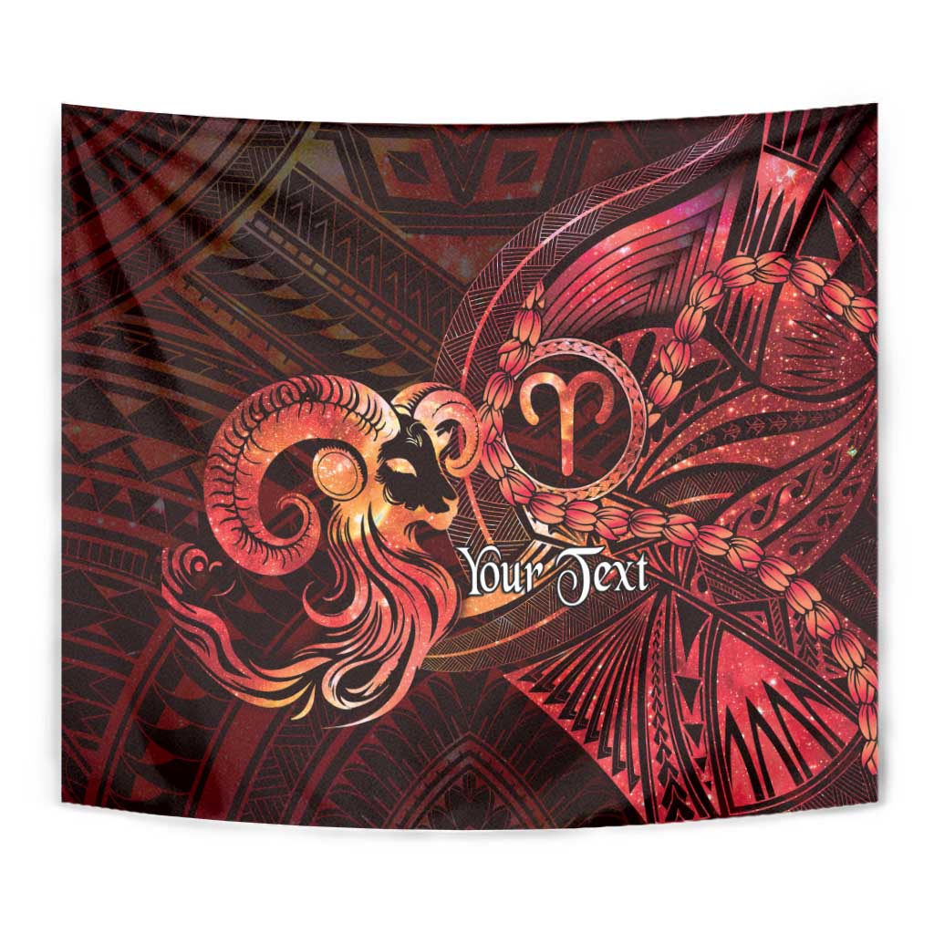 Personalised Polynesia Zodiac Aries Tapestry Galaxy Polynesian Pattern Chest Tattoo Style LT14 - Polynesian Pride