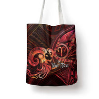 Personalised Polynesia Zodiac Aries Tote Bag Galaxy Polynesian Pattern Chest Tattoo Style LT14 - Polynesian Pride