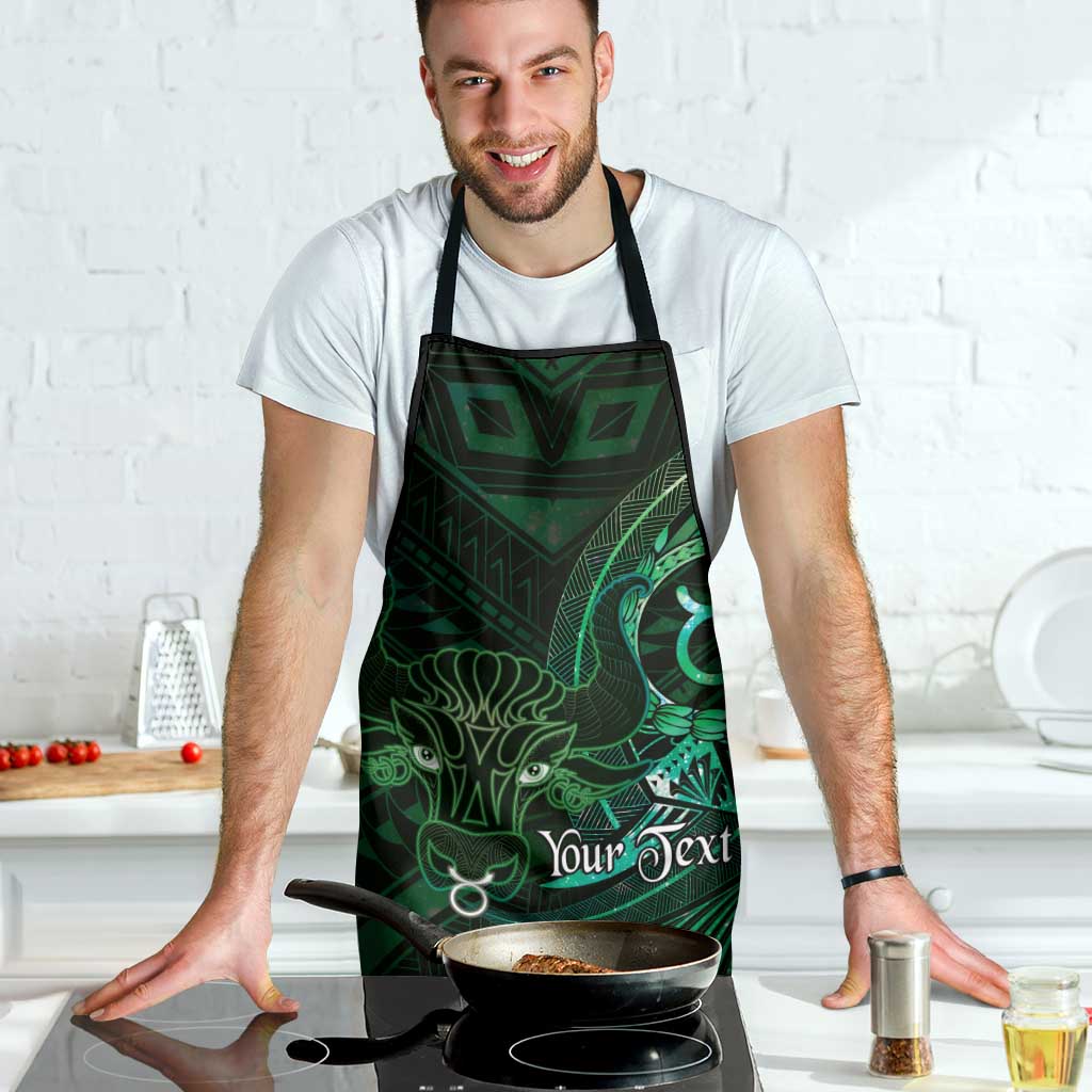 Personalised Polynesia Zodiac Taurus Apron Galaxy Polynesian Pattern Chest Tattoo Style LT14 - Polynesian Pride