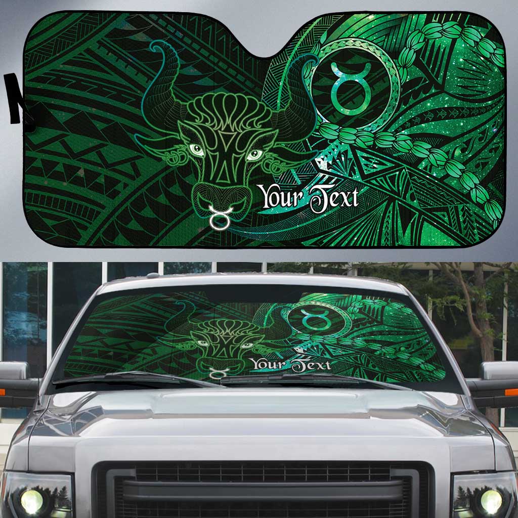 Personalised Polynesia Zodiac Taurus Auto Sun Shade Galaxy Polynesian Pattern Chest Tattoo Style