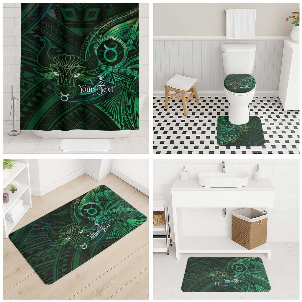 Personalised Polynesia Zodiac Taurus Bathroom Set Galaxy Polynesian Pattern Chest Tattoo Style LT14 - Polynesian Pride