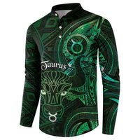 Personalised Polynesia Zodiac Taurus Button Sweatshirt Galaxy Polynesian Pattern Chest Tattoo Style