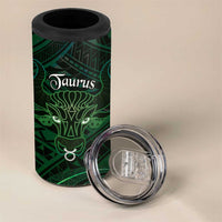 Personalised Polynesia Zodiac Taurus 4 in 1 Can Cooler Tumbler Galaxy Polynesian Pattern Chest Tattoo Style LT14 - Polynesian Pride