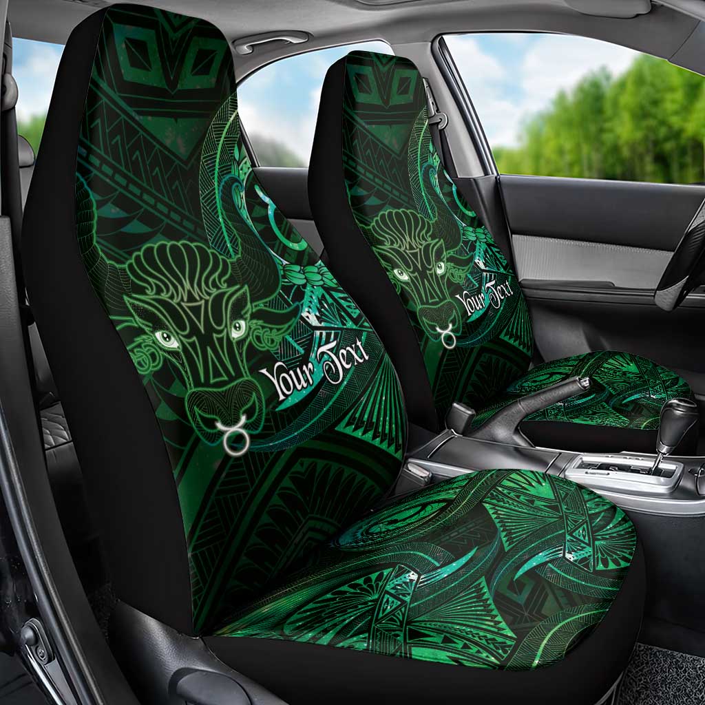 Personalised Polynesia Zodiac Taurus Car Seat Cover Galaxy Polynesian Pattern Chest Tattoo Style LT14 - Polynesian Pride