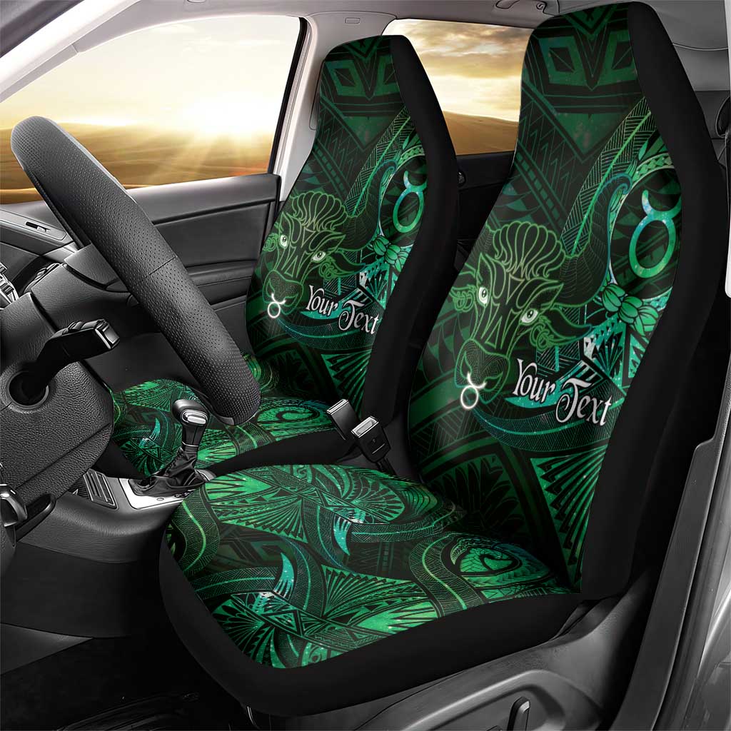 Personalised Polynesia Zodiac Taurus Car Seat Cover Galaxy Polynesian Pattern Chest Tattoo Style LT14 - Polynesian Pride