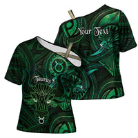Personalised Polynesia Zodiac Taurus Cross Shoulder Shirt Galaxy Polynesian Pattern Chest Tattoo Style LT14 - Polynesian Pride