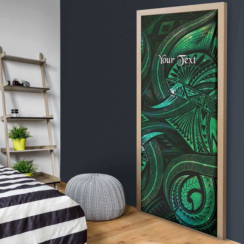 Personalised Polynesia Zodiac Taurus Door Cover Galaxy Polynesian Pattern Chest Tattoo Style LT14 - Polynesian Pride