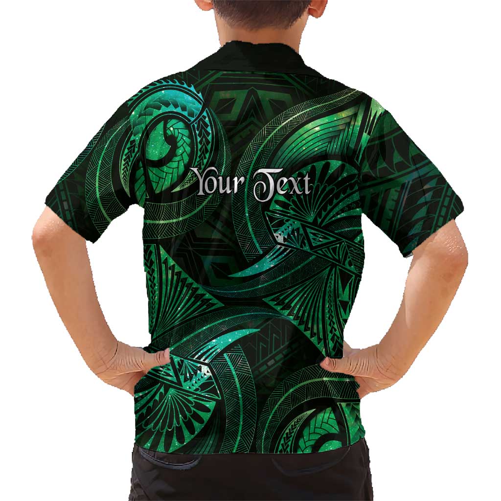 Personalised Polynesia Zodiac Taurus Family Matching Summer Maxi Dress and Hawaiian Shirt Galaxy Polynesian Pattern Chest Tattoo Style LT14 - Polynesian Pride
