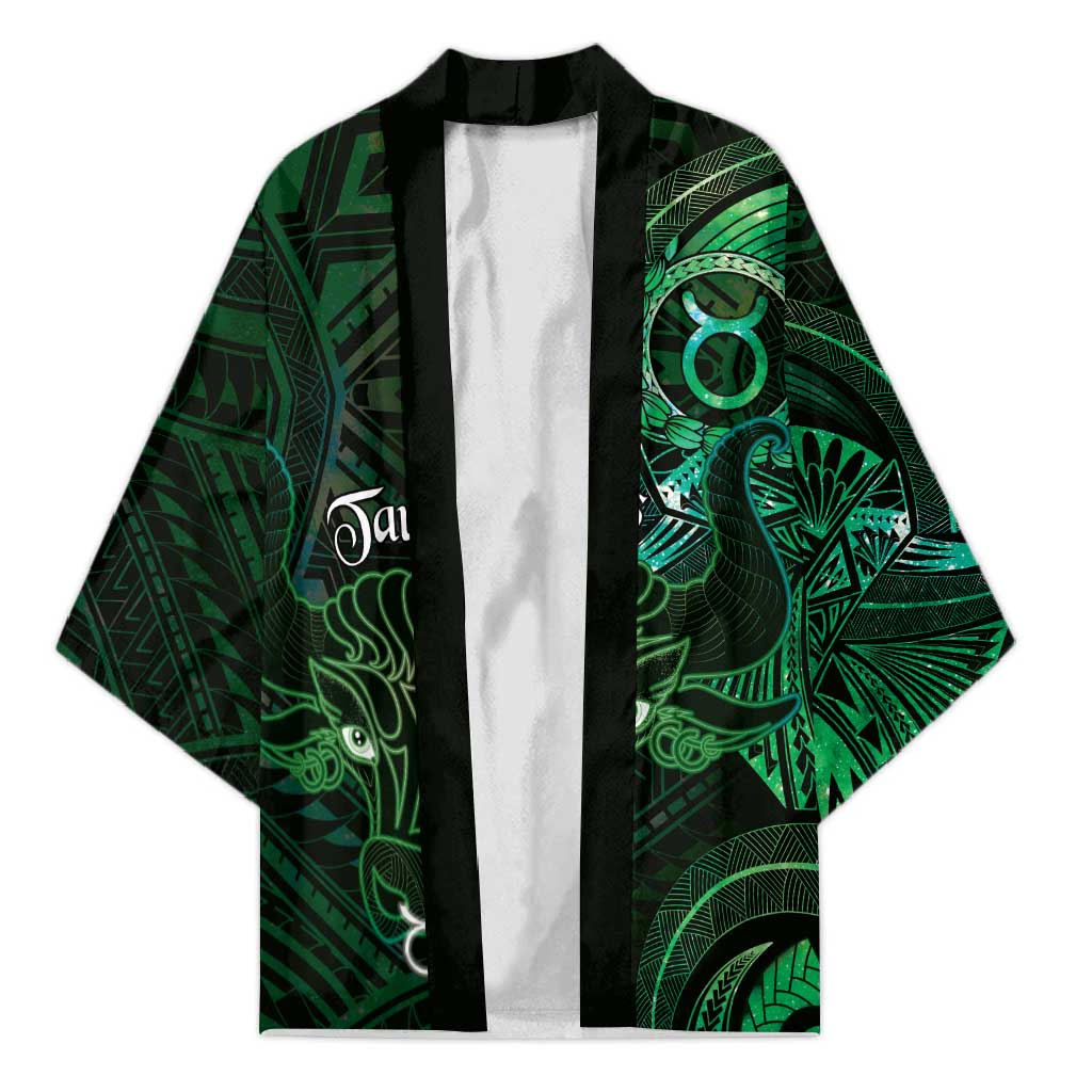 Personalised Polynesia Zodiac Taurus Kimono Galaxy Polynesian Pattern Chest Tattoo Style