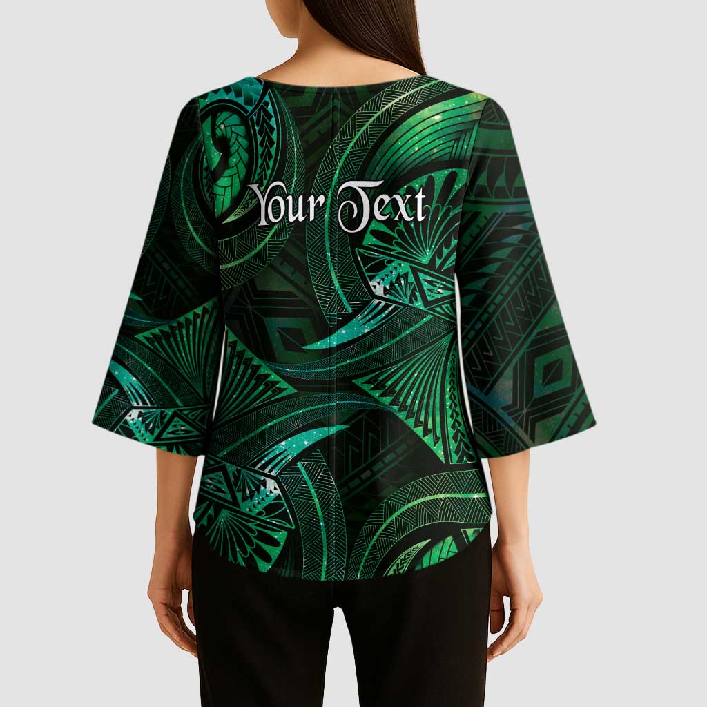 Personalised Polynesia Zodiac Taurus Kimono Sleeve Blouse Galaxy Polynesian Pattern Chest Tattoo Style LT14 - Polynesian Pride