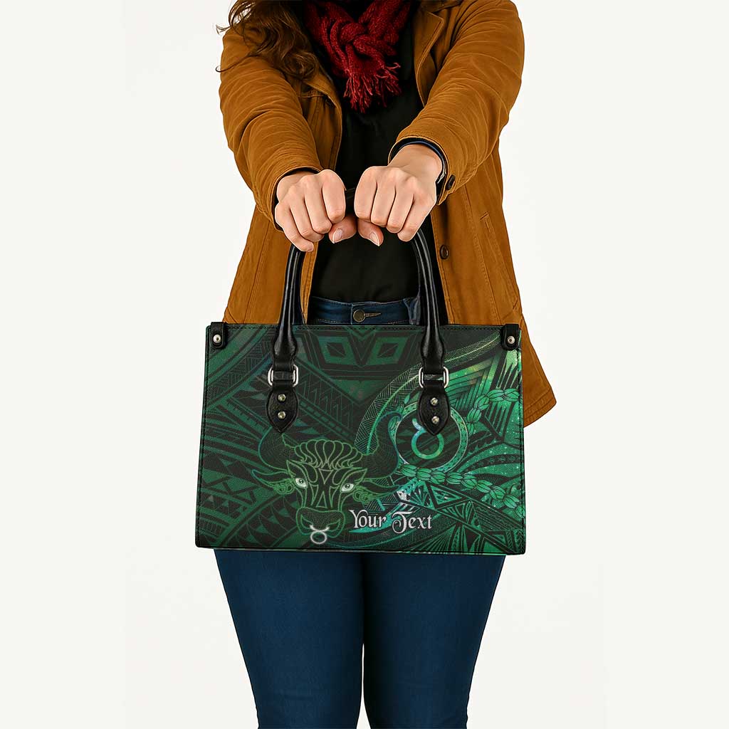 Personalised Polynesia Zodiac Taurus Leather Bag Galaxy Polynesian Pattern Chest Tattoo Style LT14 - Polynesian Pride