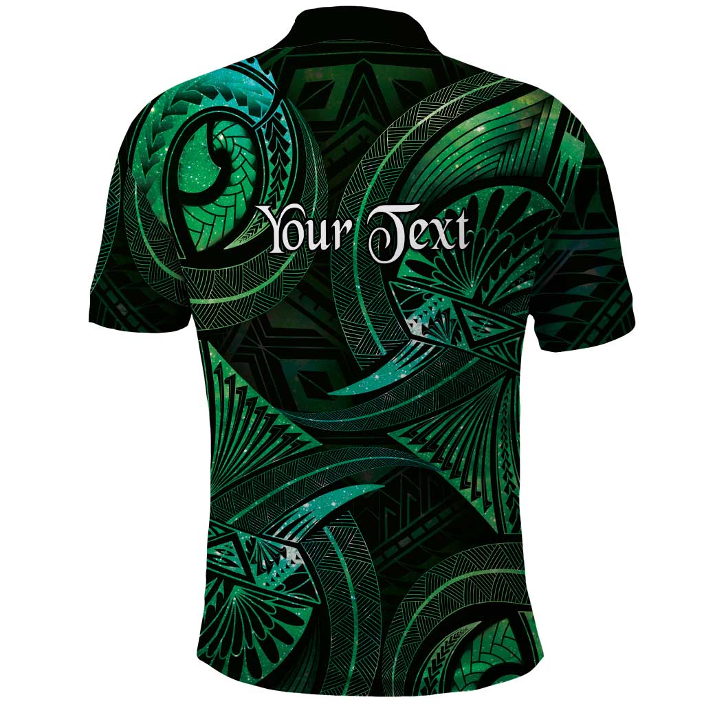 Personalised Polynesia Zodiac Taurus Polo Shirt Galaxy Polynesian Pattern Chest Tattoo Style LT14 - Polynesian Pride