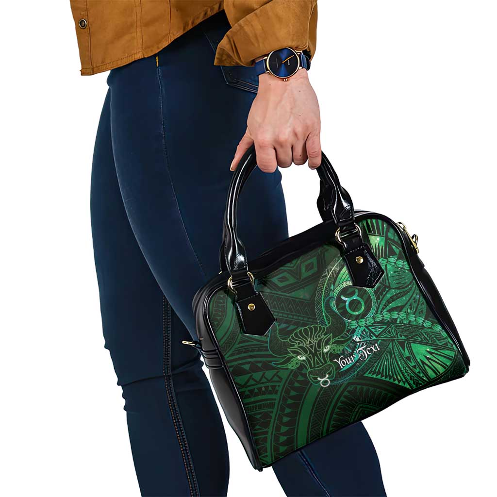 Personalised Polynesia Zodiac Taurus Shoulder Handbag Galaxy Polynesian Pattern Chest Tattoo Style
