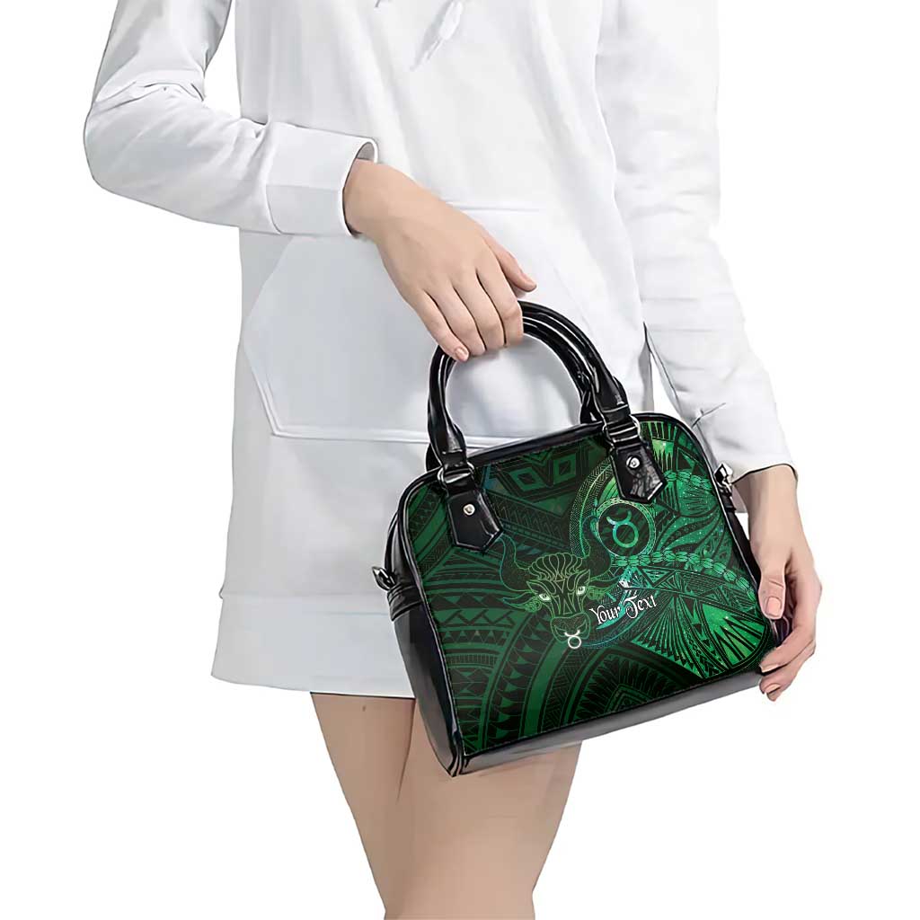 Personalised Polynesia Zodiac Taurus Shoulder Handbag Galaxy Polynesian Pattern Chest Tattoo Style