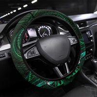 Polynesia Zodiac Taurus Steering Wheel Cover Galaxy Polynesian Pattern Chest Tattoo Style