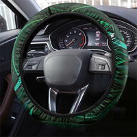 Polynesia Zodiac Taurus Steering Wheel Cover Galaxy Polynesian Pattern Chest Tattoo Style