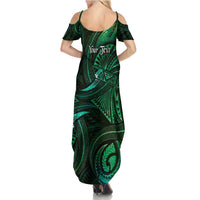 Personalised Polynesia Zodiac Taurus Summer Maxi Dress Galaxy Polynesian Pattern Chest Tattoo Style LT14 - Polynesian Pride
