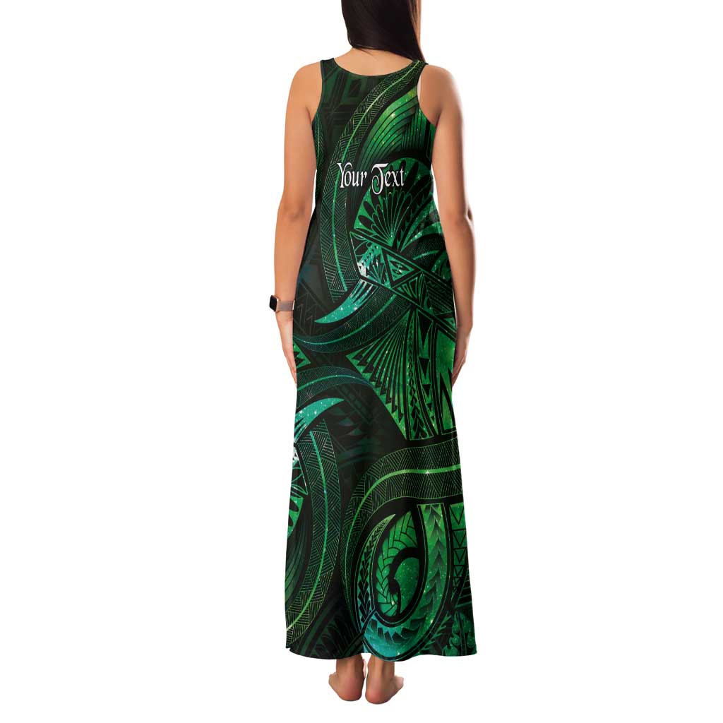 Personalised Polynesia Zodiac Taurus Tank Maxi Dress Galaxy Polynesian Pattern Chest Tattoo Style LT14 - Polynesian Pride