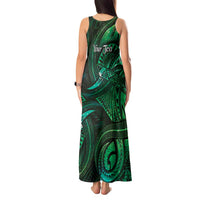 Personalised Polynesia Zodiac Taurus Tank Maxi Dress Galaxy Polynesian Pattern Chest Tattoo Style LT14 - Polynesian Pride