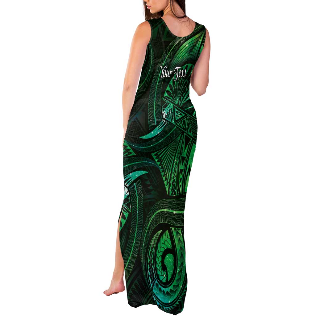 Personalised Polynesia Zodiac Taurus Tank Maxi Dress Galaxy Polynesian Pattern Chest Tattoo Style LT14 - Polynesian Pride