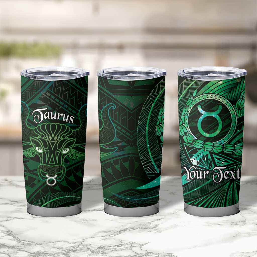 Personalised Polynesia Zodiac Taurus Tumbler Cup Galaxy Polynesian Pattern Chest Tattoo Style LT14 - Polynesian Pride